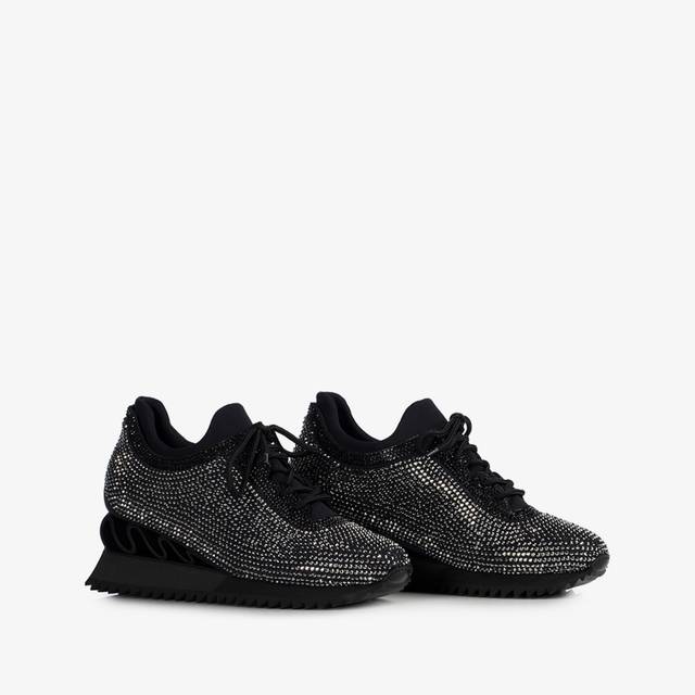 Le Silla Sneaker Cristalli Nera
