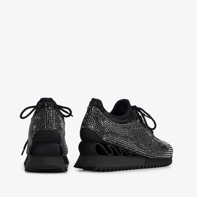 Le Silla Sneaker Cristalli Nera