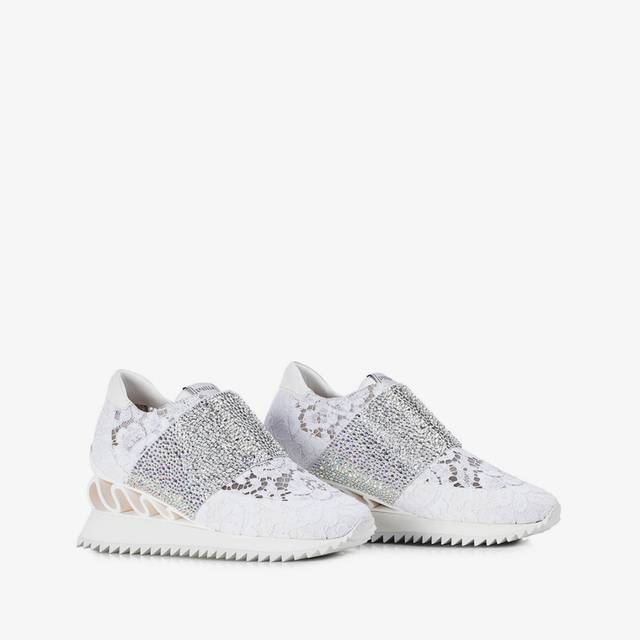 Le Silla Sneaker Pizzo Bianca