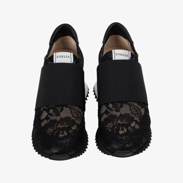 Le Silla Sneaker Pizzo Nera