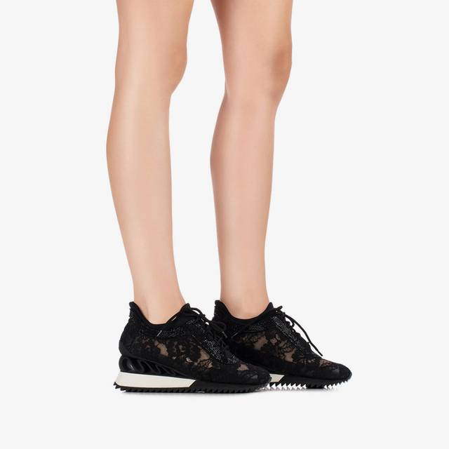 Le Silla Sneaker Pizzo Nera