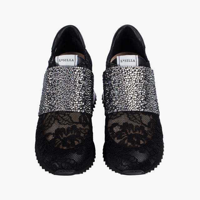 Le Silla Sneaker Pizzo Nero