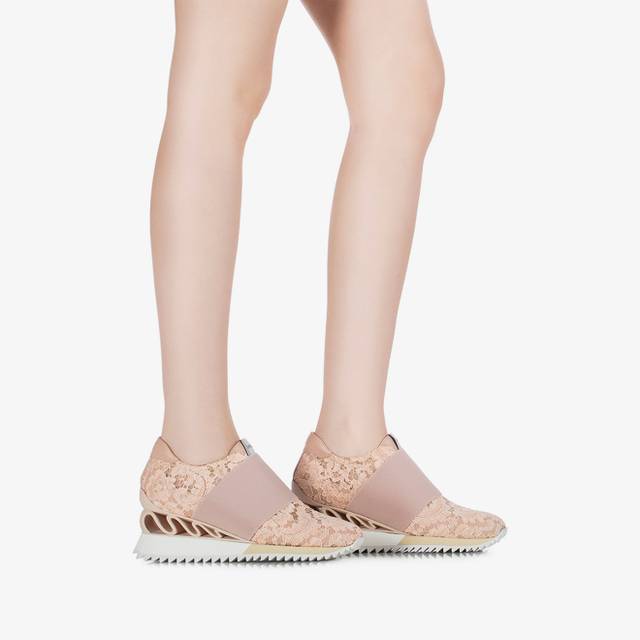 Le Silla Sneaker Pizzo Nude Phard