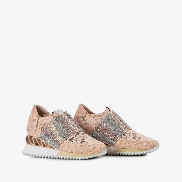 Le Silla Sneaker Pizzo Nude Phard