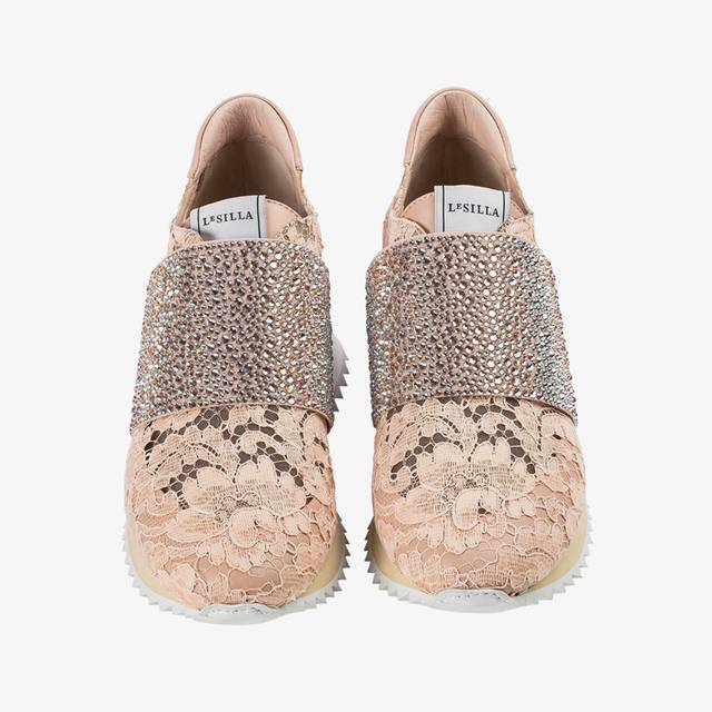 Le Silla Sneaker Pizzo Nude Phard