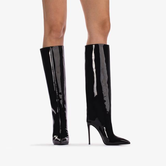 Le Silla Stivale Al Ginocchio Vinile Nero
