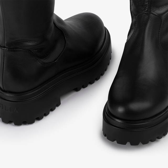 Le Silla Stivale Sopra Il Ginocchio Pelle Nero