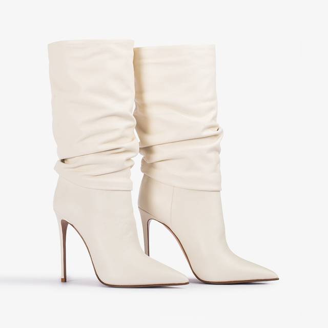 Le Silla Stivaletto Nappa Bianco Milk