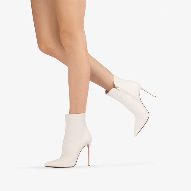 Le Silla Stivaletto Nappa Bianco Milk