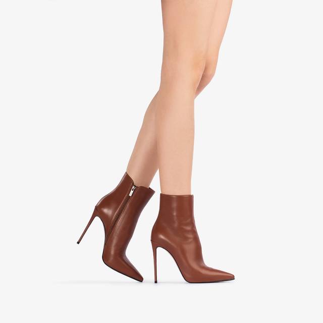 Le Silla Stivaletto Nappa Marrone Caramel