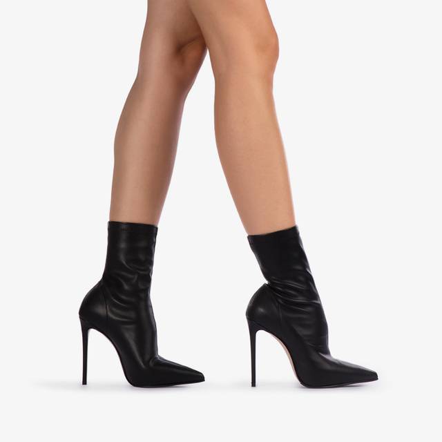 Le Silla Stivaletto Pelle Vegan Nero