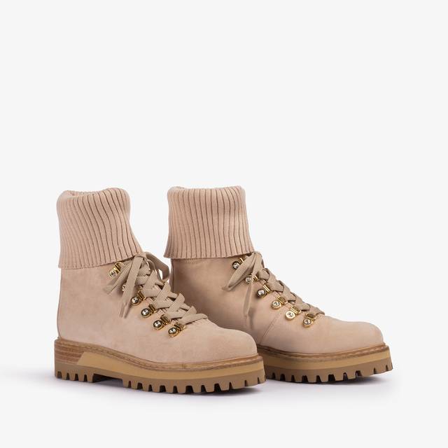 Le Silla Stivaletto Trekking Camoscio Beige Tower