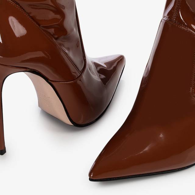 Le Silla Stivaletto Vinile Marrone Brick