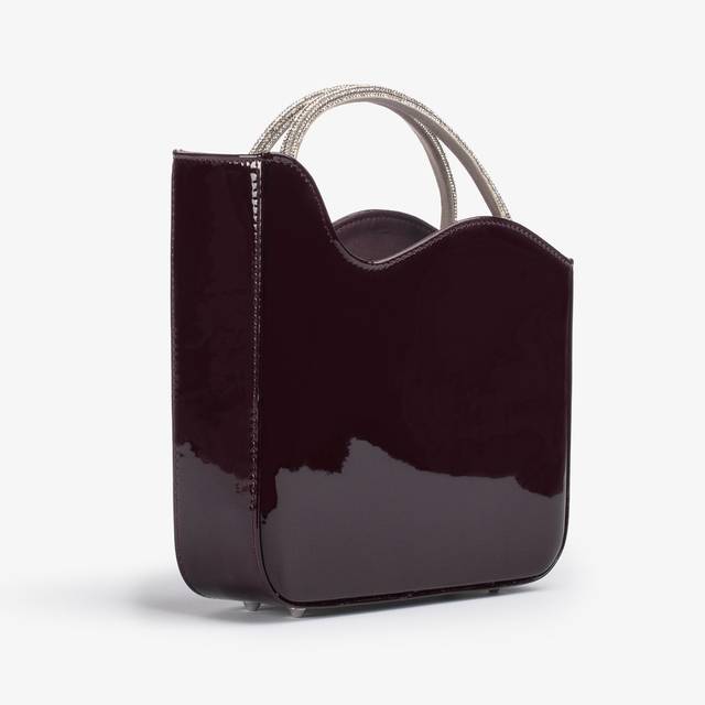 Le Silla Small Bag Vernice Rossa Cherry E Cristalli