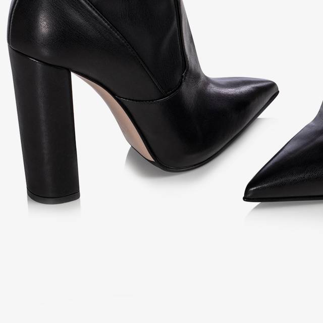 Le Silla Stivale Sopra Il Ginocchio Pelle Vegan Stretch Nero