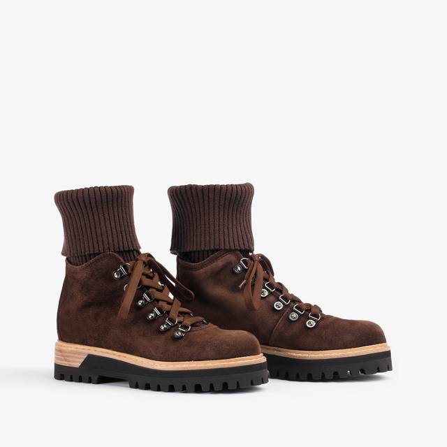 Le Silla Stivaletto Trekking Camoscio Marrone Ebano