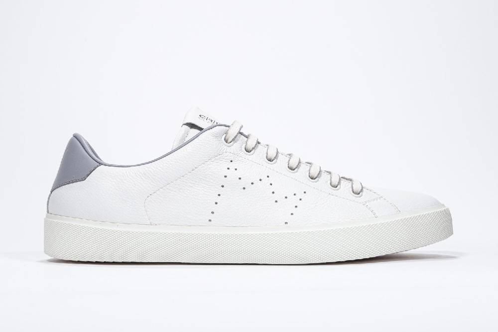 Leather Crown LC06 | Grigio Chiaro & Bianche - Basse - Uomo