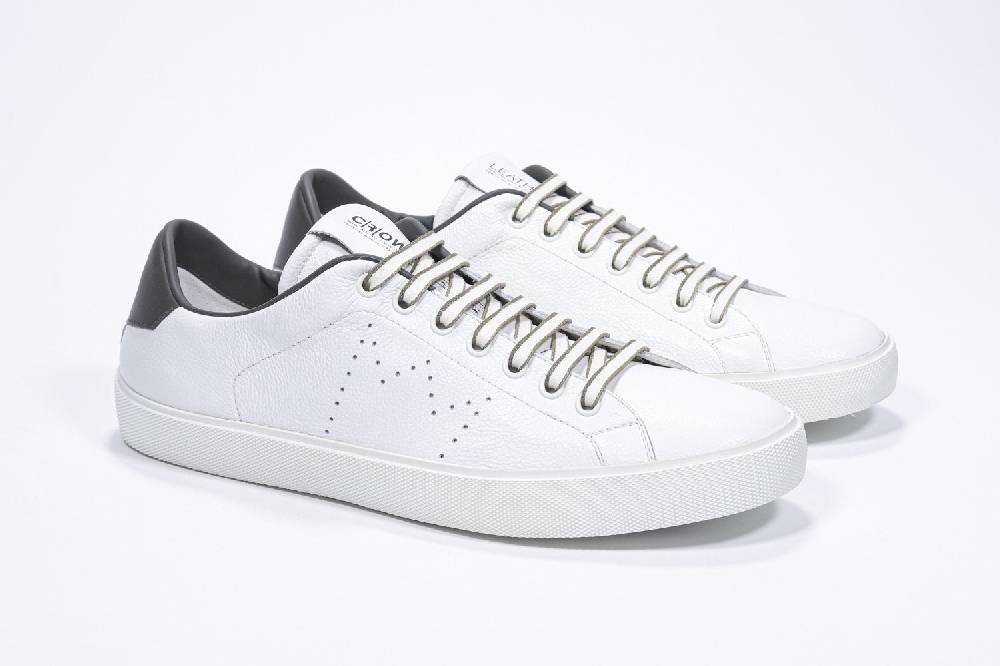 Leather Crown LC06 | Verde Militare & Bianche - Basse - Uomo