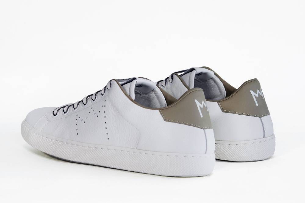 Leather Crown LC06 | Beige & Bianche - Basse - Donna