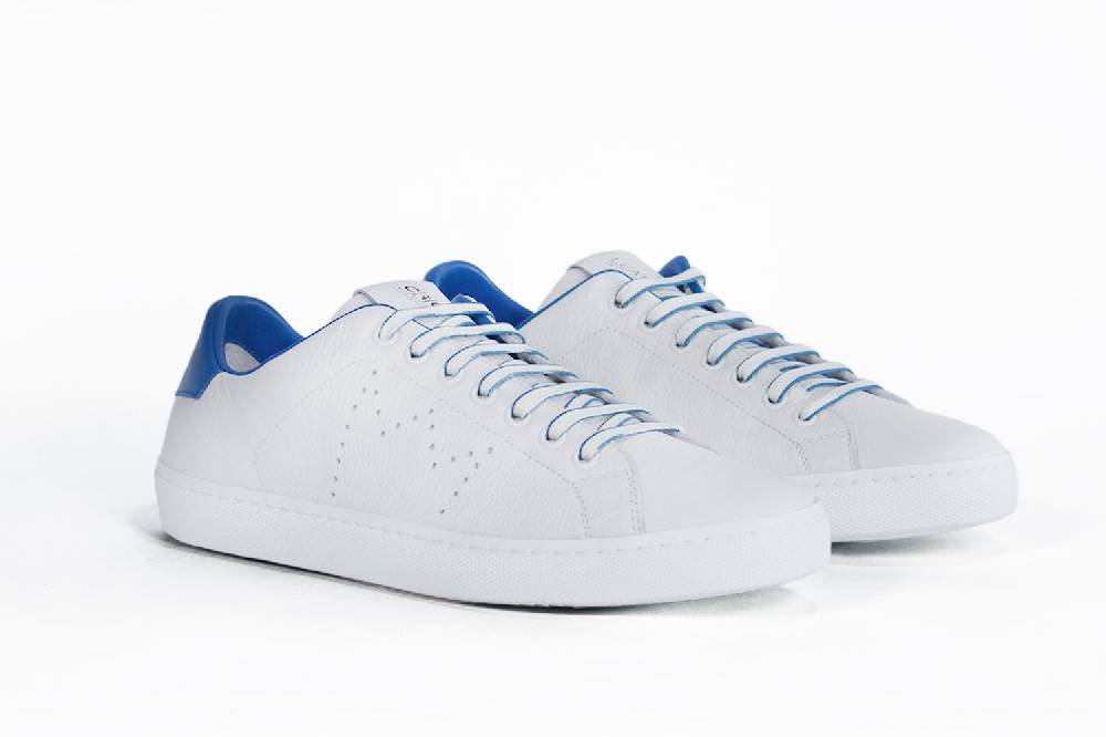 Leather Crown LC06 | Blu & Bianche - Basse - Uomo