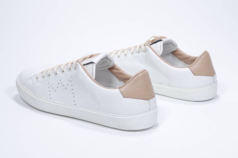 Leather Crown LC06 | Cuoio & Bianche - Basse - Uomo