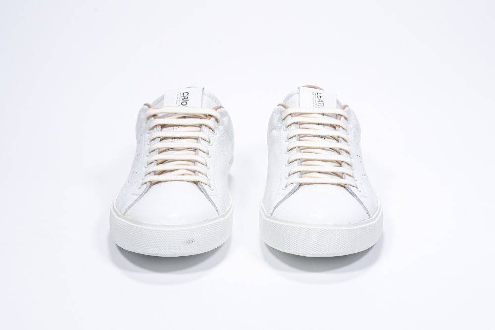 Leather Crown LC06 | Cuoio & Bianche - Basse - Uomo