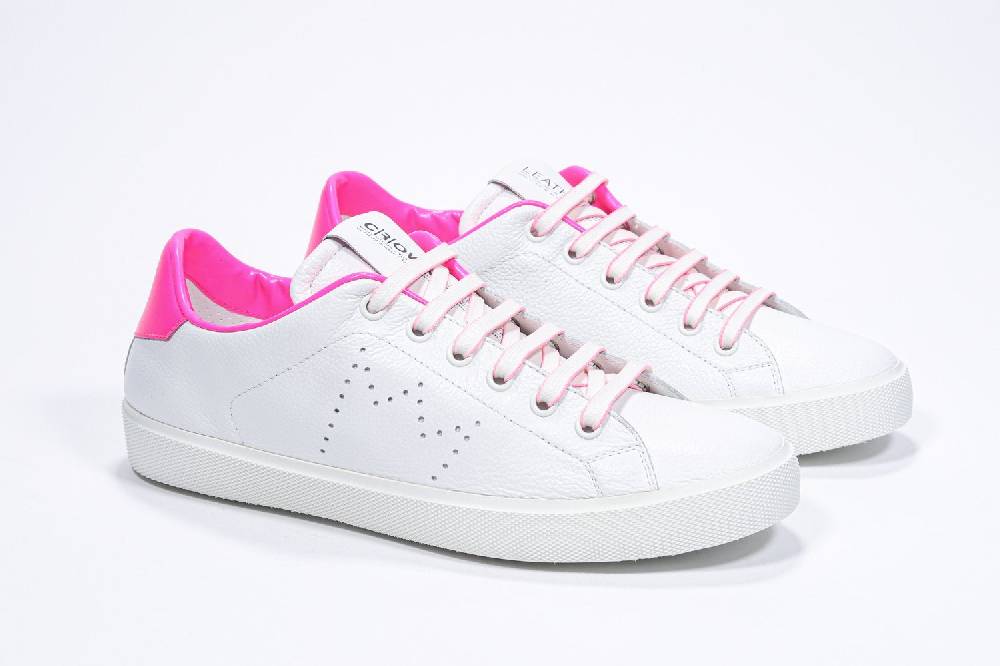 Leather Crown LC06 | Fucsia & Bianche - Basse - Donna