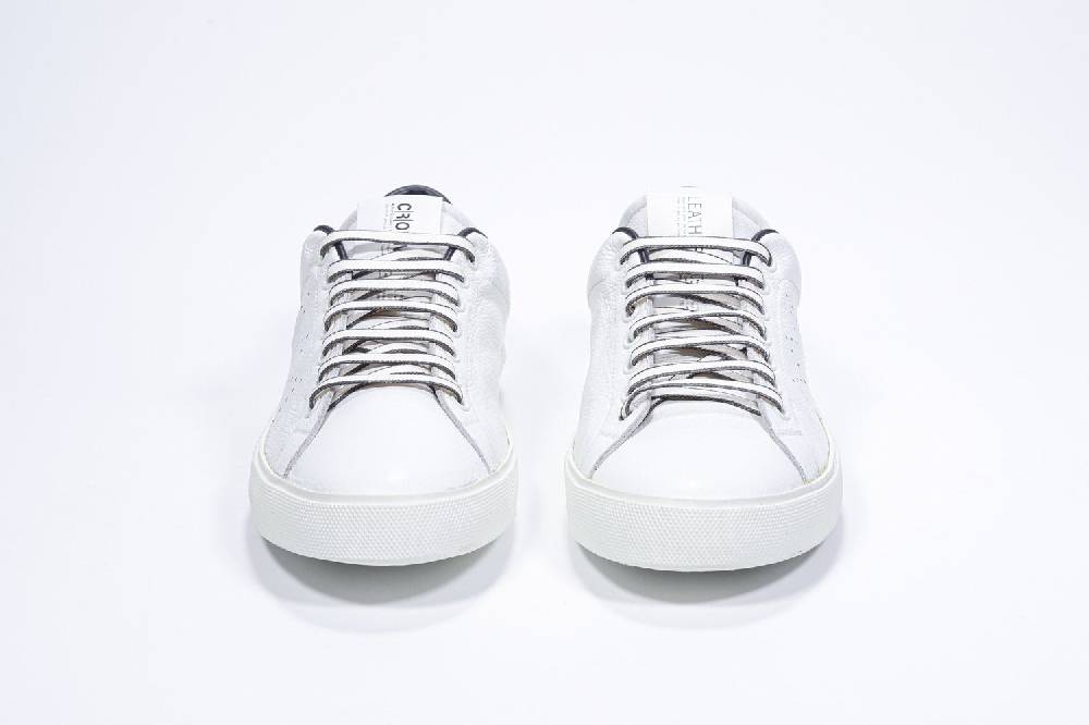 Leather Crown LC06 | Navy & Bianche - Basse - Uomo