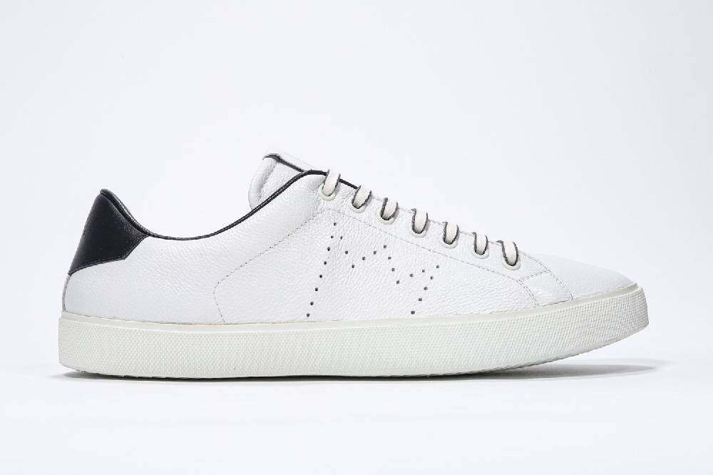 Leather Crown LC06 | Navy & Bianche - Basse - Uomo