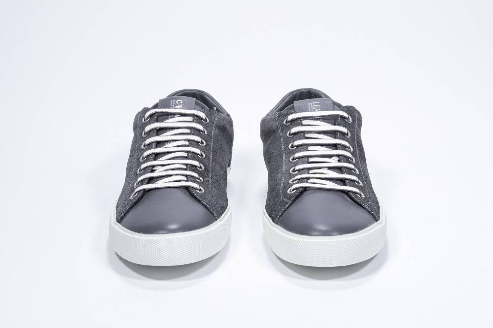 Leather Crown PURE | Grigio Scuro - Basse - Uomo