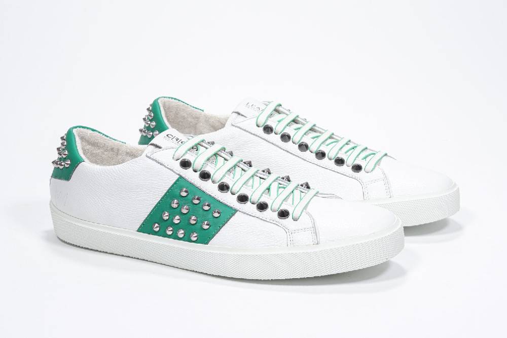 Leather Crown STUDLIGHT | Bianco E Verde - BASSE - Uomo