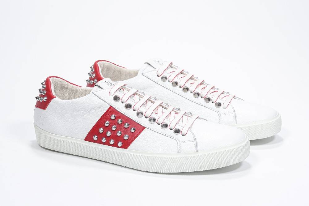 Leather Crown STUDLIGHT | Rosso E Bianco - BASSE - Uomo