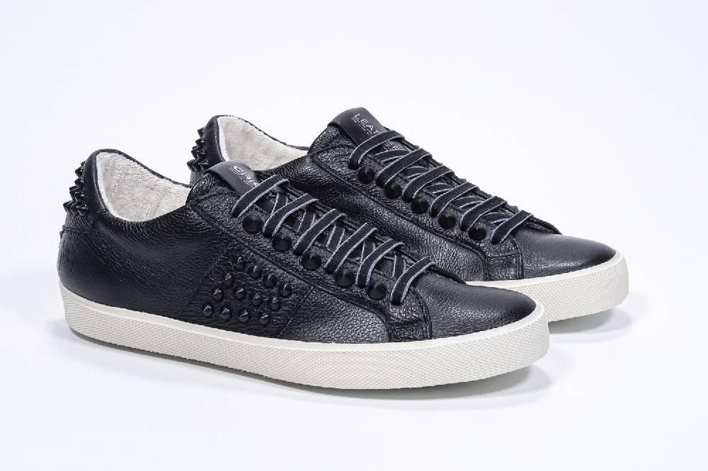 Leather Crown STUDLIGHT | Tutto Nero - BASSE - Uomo