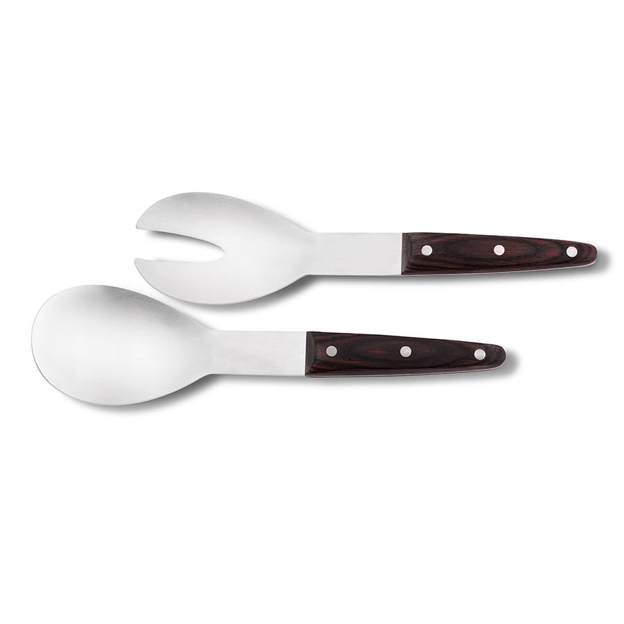 Legnoart Caesar’s Joices Elegante set Insalata in acciaio inox
