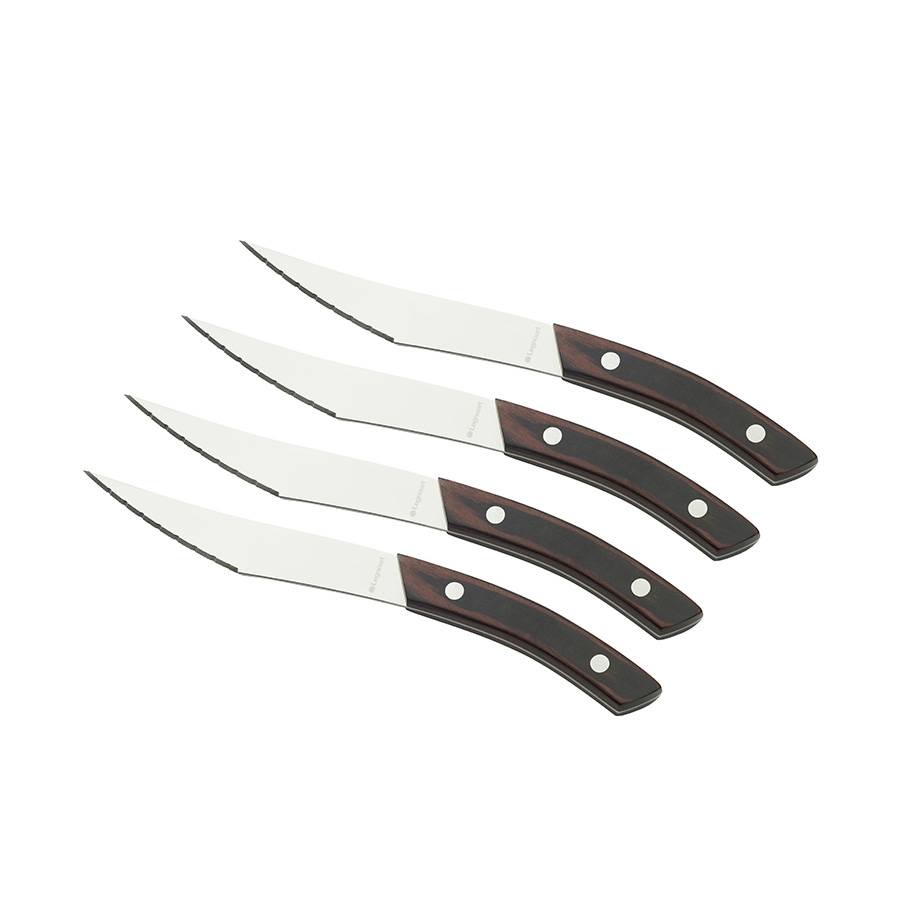Legnoart NAPOLI Set di Coltelli Pizza e bistecca in acciaio con manico in legno di Stamina