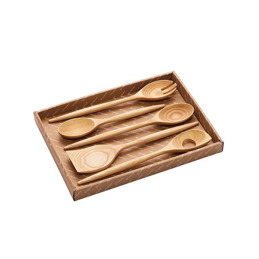 Legnoart Spinning 5 Set completo utensili da cucina in legno di frassino massello