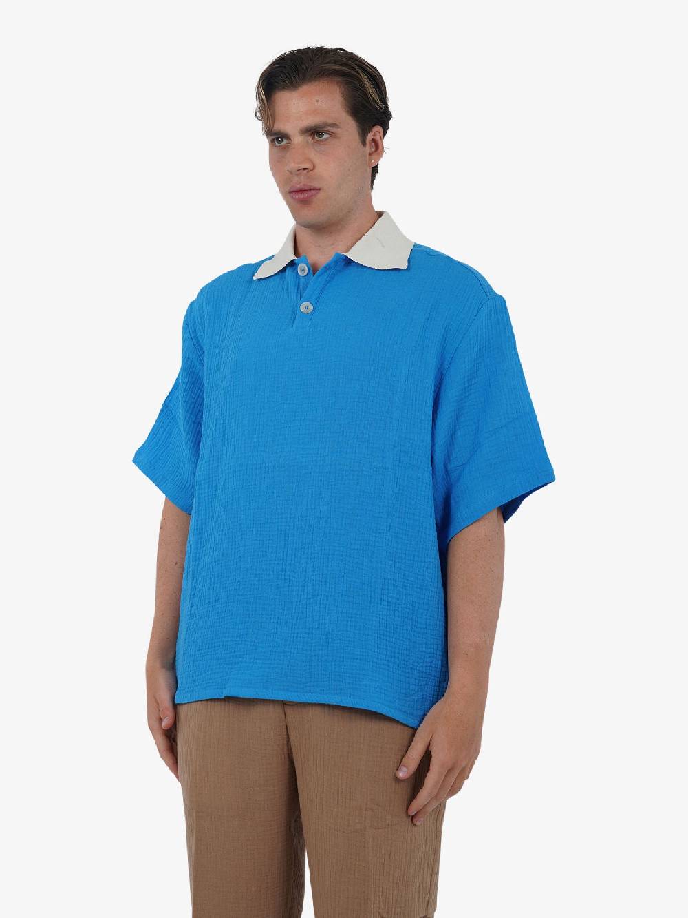 3DICI Camicia CAU3DICI025BA Uomo Cotone Blu