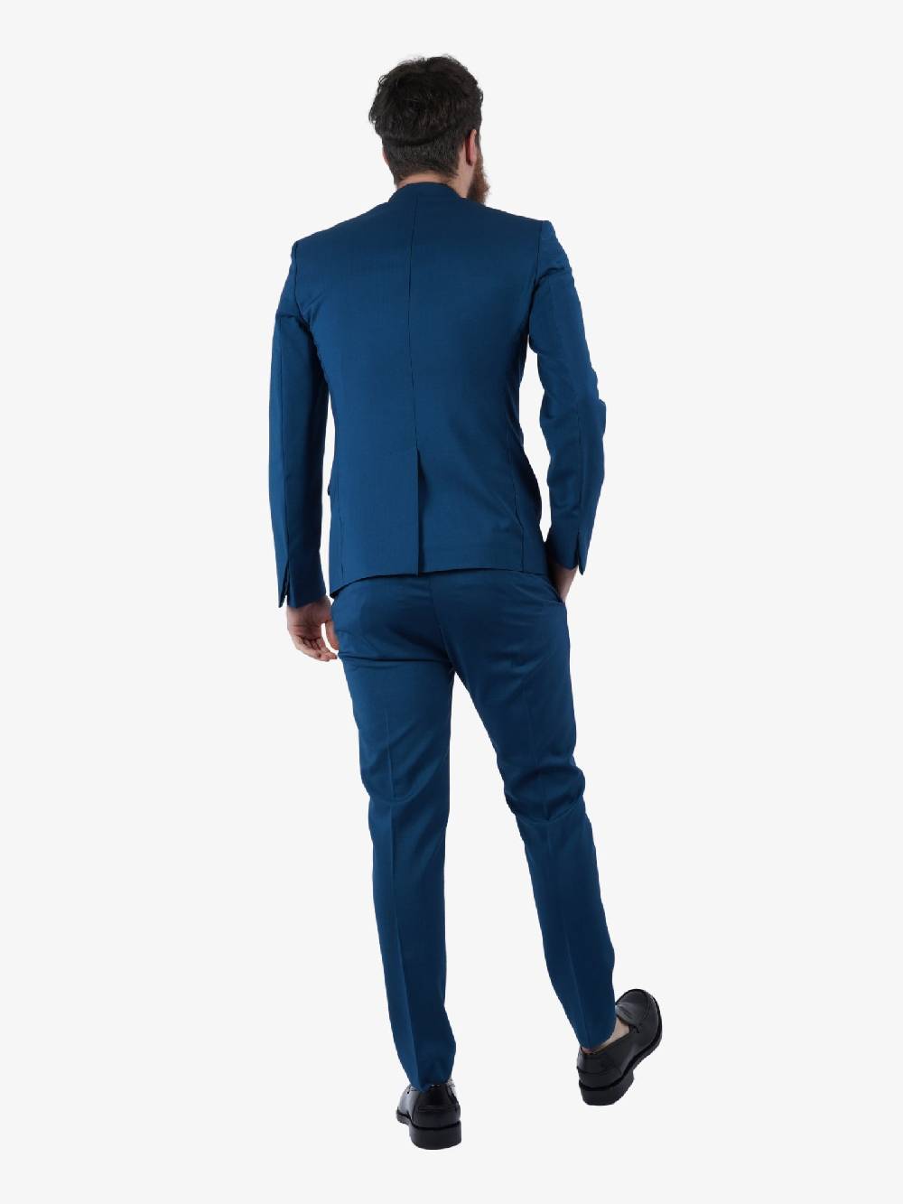 LOW BRAND Abito 2B Tropical Uomo In Lana Blu Ottanio