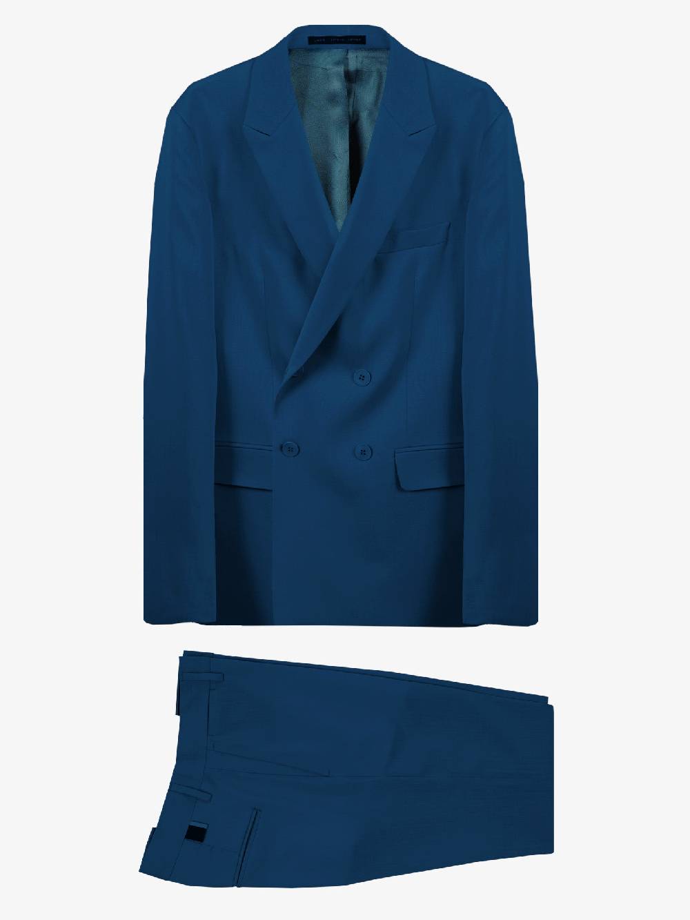 LOW BRAND Abito 2B Tropical Uomo In Lana Blu Ottanio