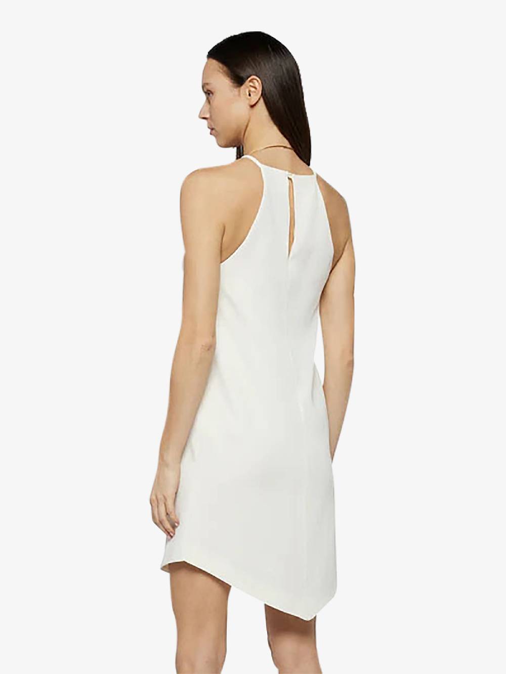 SPACE SIMONA CORSELLINI Abito Corto In Doppia Georgette P24CPAB060 Donna Viscosa Panna