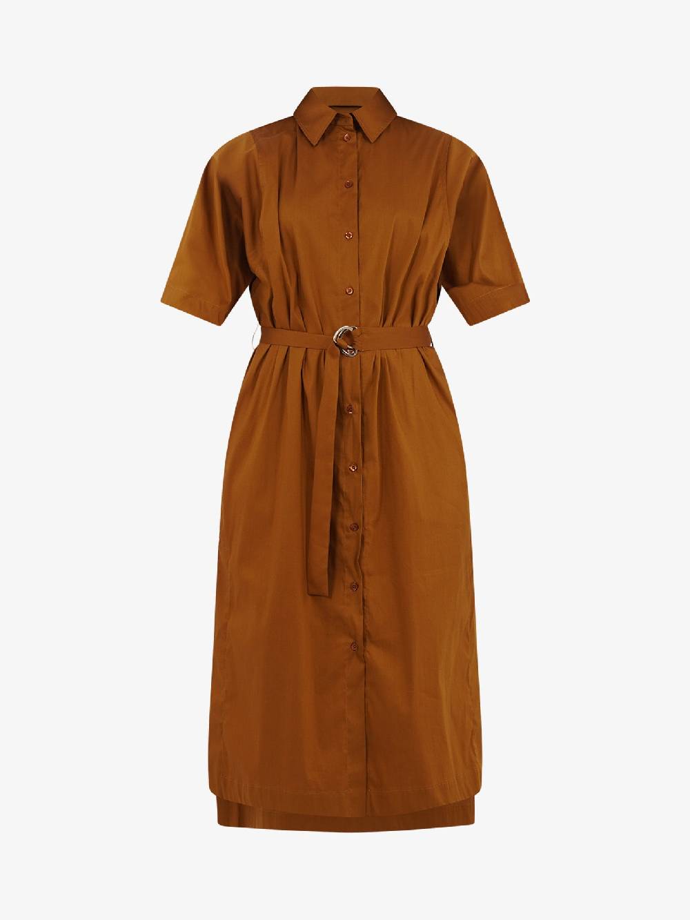 SEMICOUTURE Abito Lungo Con Cintura S4SK28 Donna Cotone Marrone