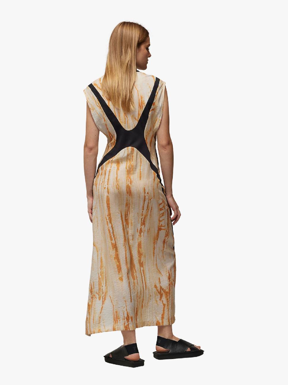 Y-3 Abito Lungo Rust Dye IR6247 Donna Viscosa Multicolor