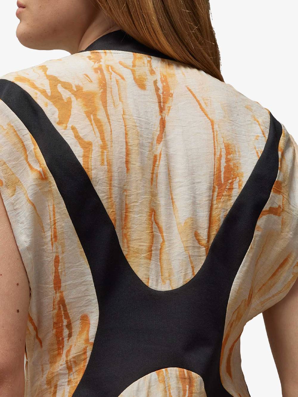 Y-3 Abito Lungo Rust Dye IR6247 Donna Viscosa Multicolor