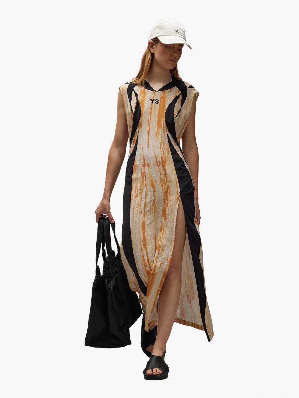 Y-3 Abito Lungo Rust Dye IR6247 Donna Viscosa Multicolor