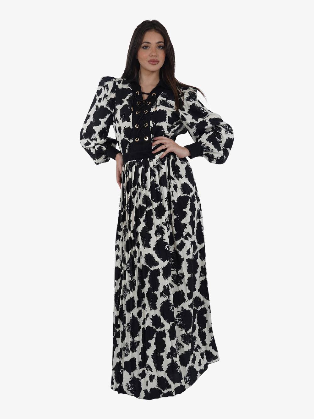 TRASH AND LUXURY Abito lungo TL-08SS240428 donna viscosa multicolor