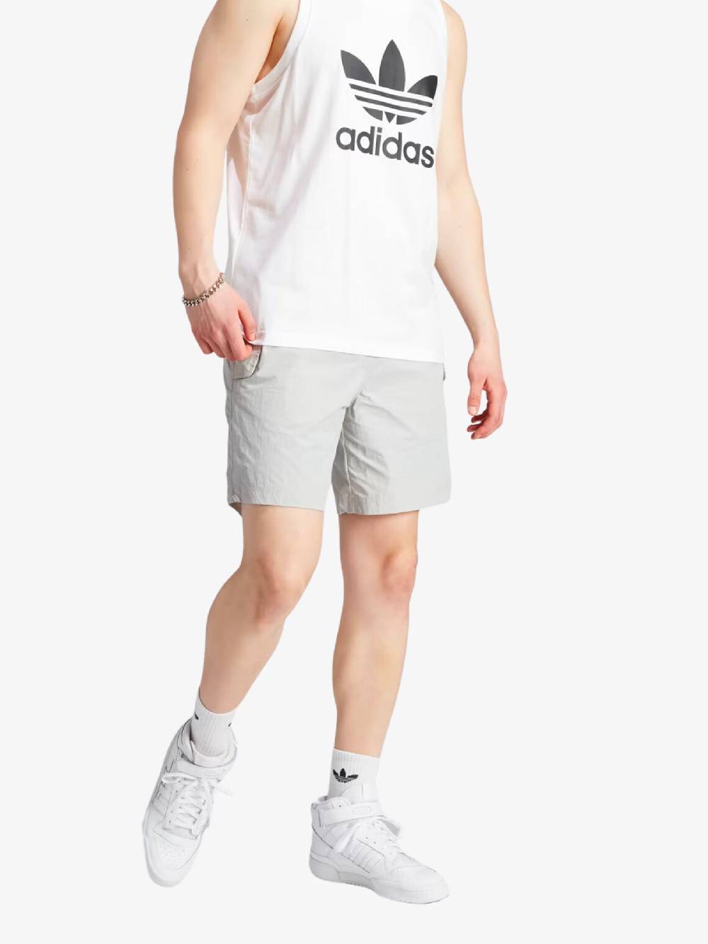 ADIDAS Bermuda ADV UF IL5185 Uomo Grigio Chiaro