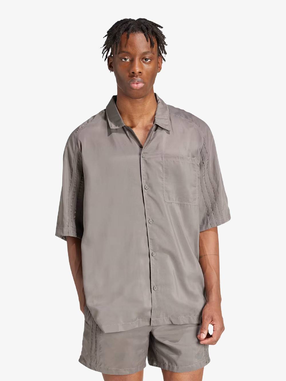 ADIDAS Camicia Fashion Sleeve IT7439 Uomo Grigio