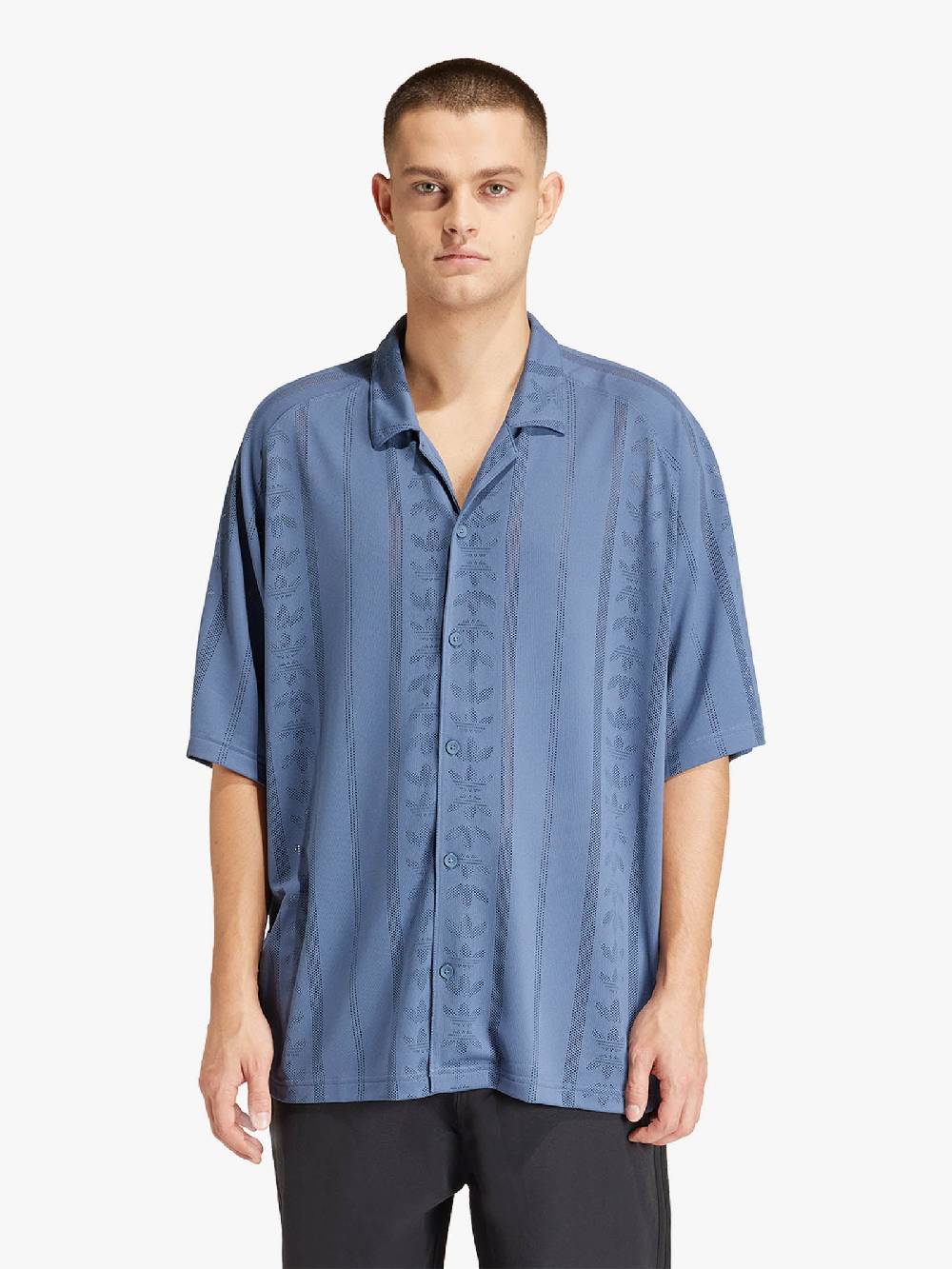 ADIDAS Camicia Fashion Sleeve IT7499 Uomo Grigio