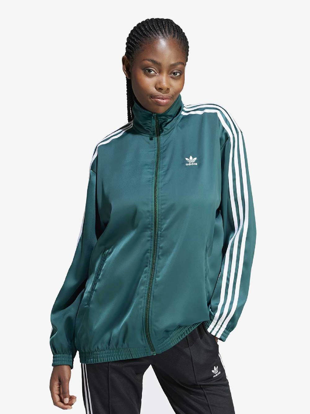 ADIDAS Felpa Girocollo Satin IP0699 Donna Verde