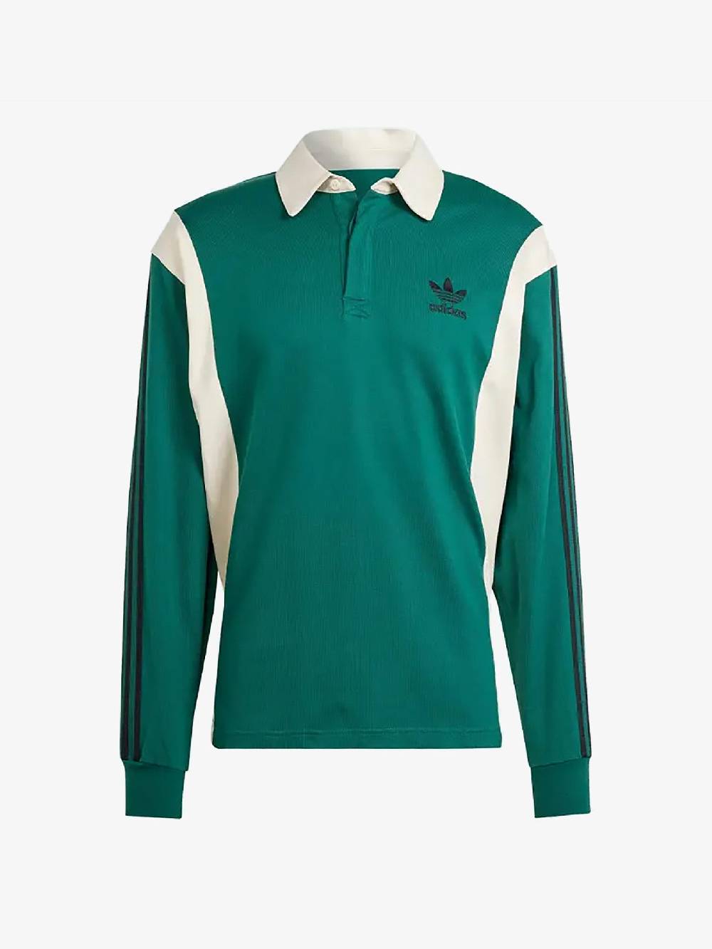 ADIDAS Polo RUGBY SHIRT IU0210 uomo cotone verde